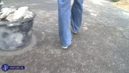 German MILF Undresses Herself