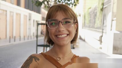 Colombian Beauty's First Cum Swallow