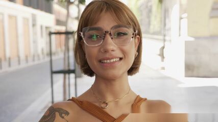 Colombian Beauty's First Cum Swallow