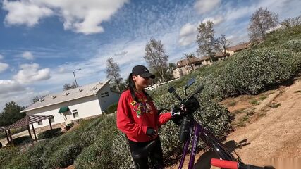 Biking Latina POV Facial