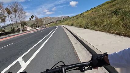 Biking Latina POV Facial