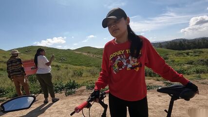 Bike POV Facial Cumshot